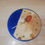 Miniaturbild: Zirbenholz Uhr mit blauen Epoxy