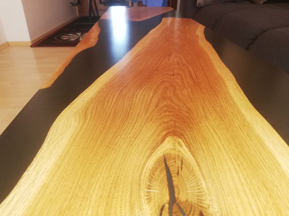 Miniaturbild: Sondermaß Couchtisch Eiche Black Epoxy