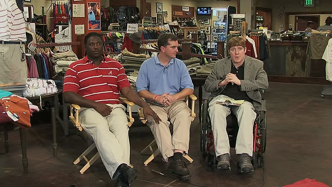 Mike Parker during a Crimson Cover segment