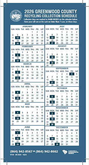 Wareshoals Recycle Schedule.png