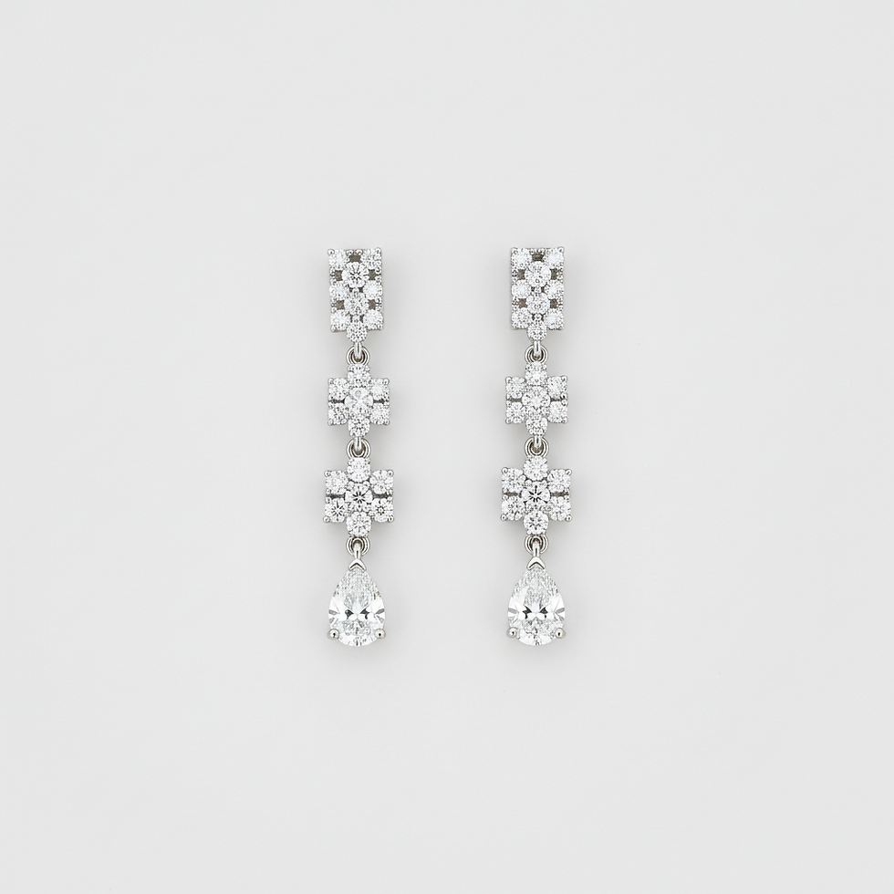 Diamond Drop Earrings