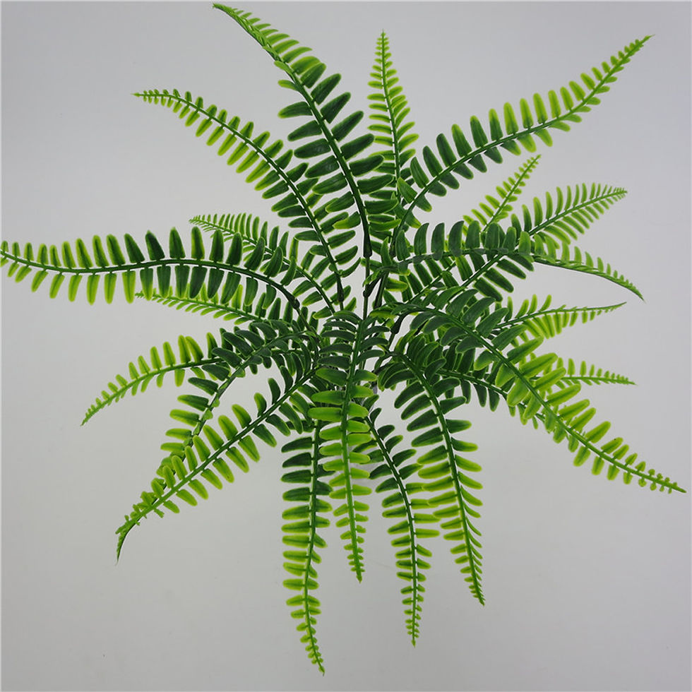 Miniatura: 🌿 Planta Artificial de Hoja Persa - 42cm, 7 Ramas 🌿