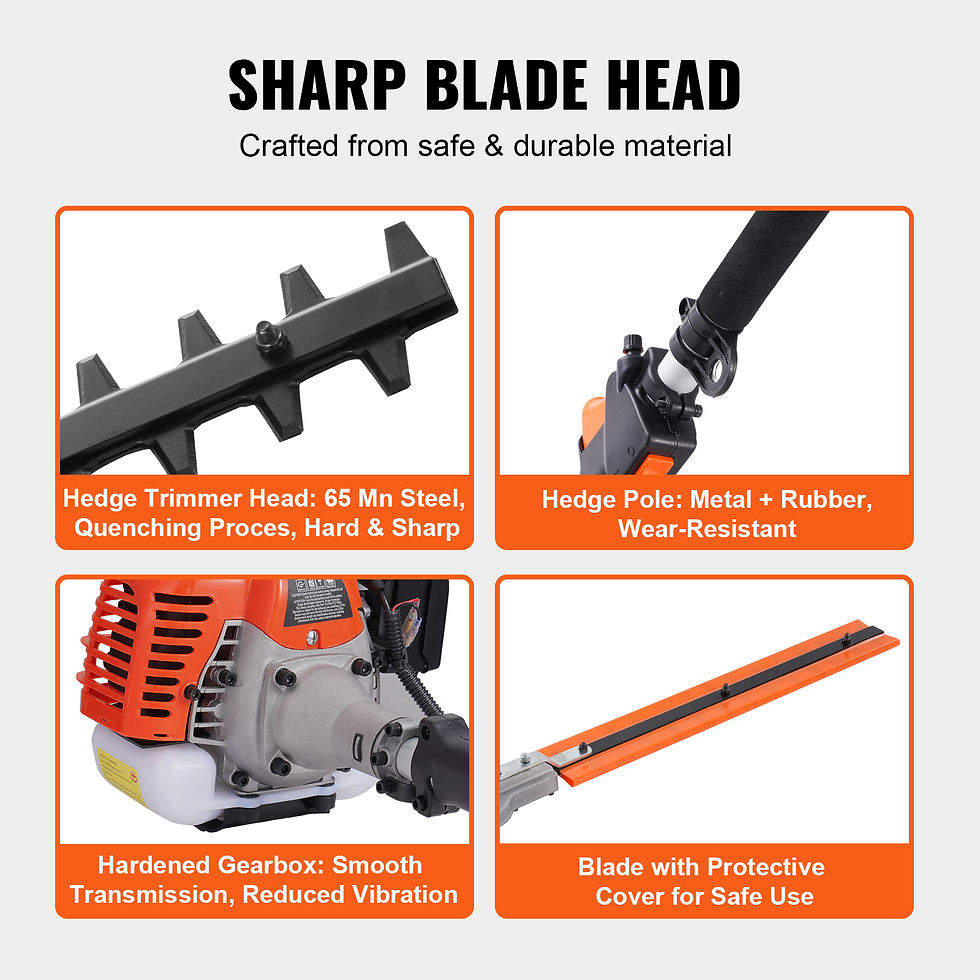 Miniatura: VEVOR 26cc Gas Hedge Trimmer - Cortasetos Gasolina 26cc, Potente y Eficiente 🌿