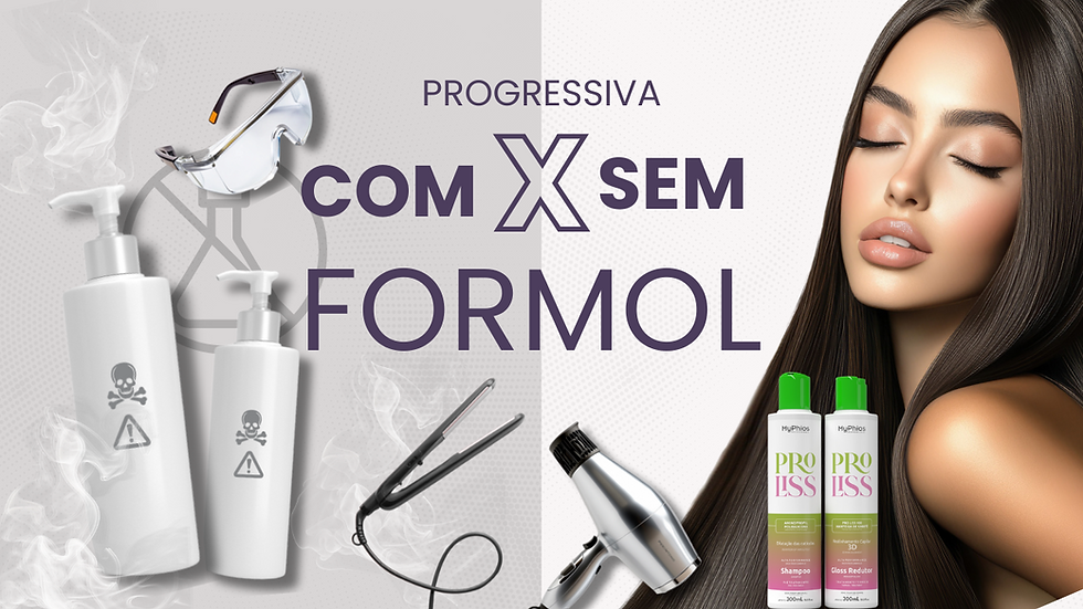 Foto de compração de produtos tóxicos com a ProLiss da MyPhios.