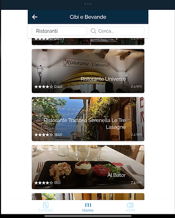 sezioni app