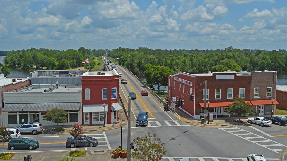 Drone photo of the City of Milton