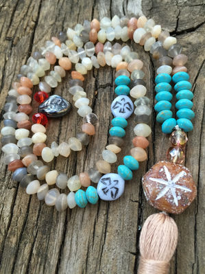 Maha Gandha: Multi Moonstone Boho Style