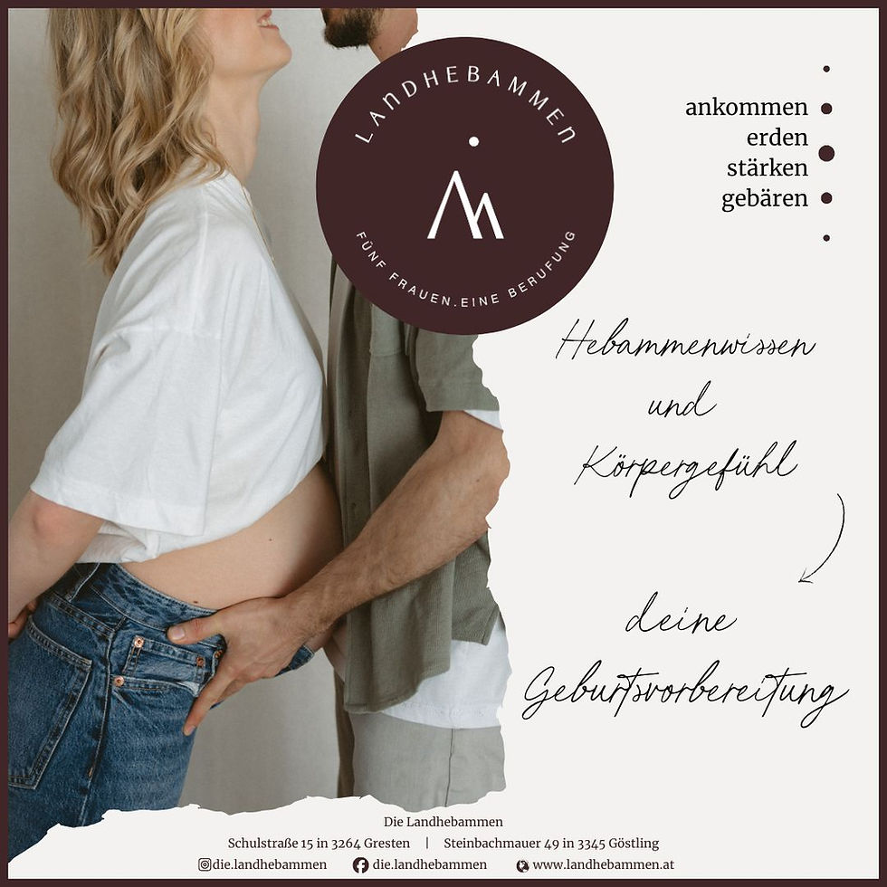 Flyerbild Geburtsvorbereitungskurs mit Hebamme