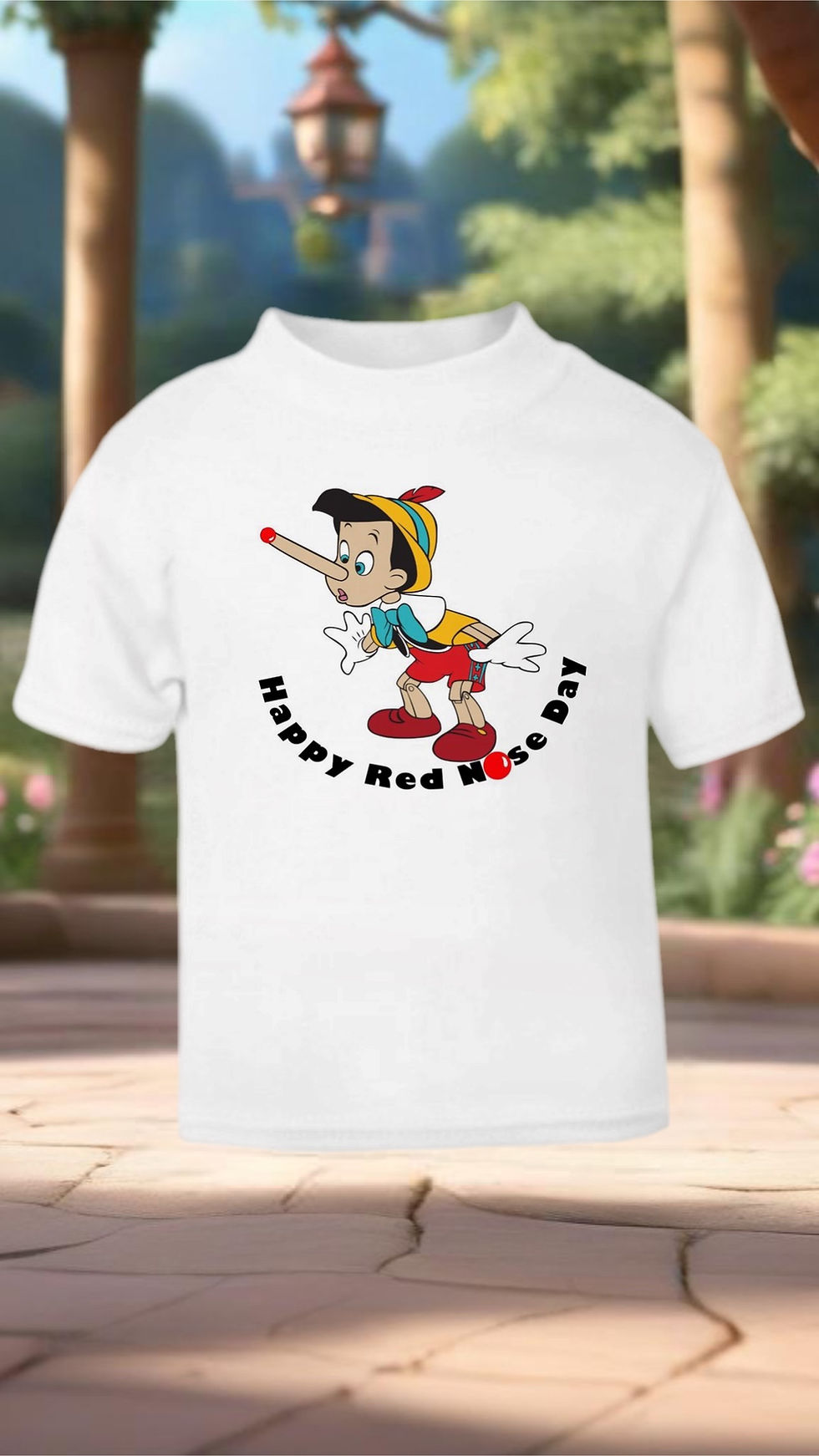 Boys & Girls T-Shirts Pinocchio Happy Red Nose Day