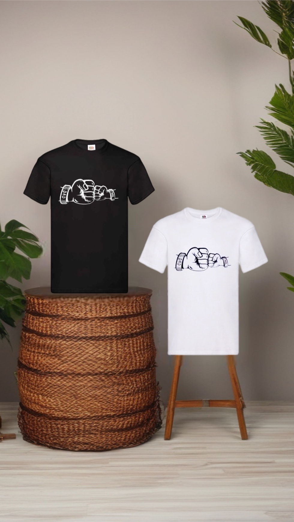 Men’s Graphics’s T-Shirts “ Dad and Son Fist Bump “