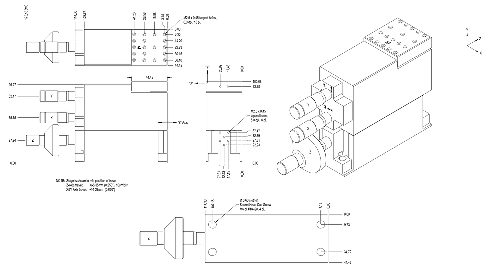 Thumbnail: I3005 XYZ Manual Positioner (XYZ/50nm)