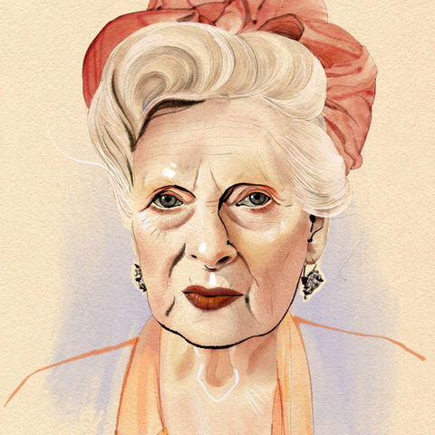 Portrait illustré de la créatrice Vivienne Westwood
