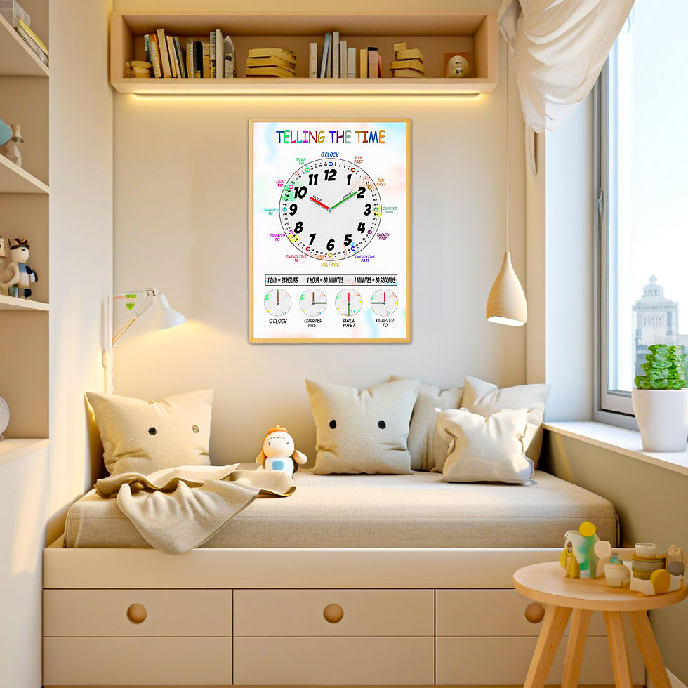 Miniature : Telling Time Poster for Kids