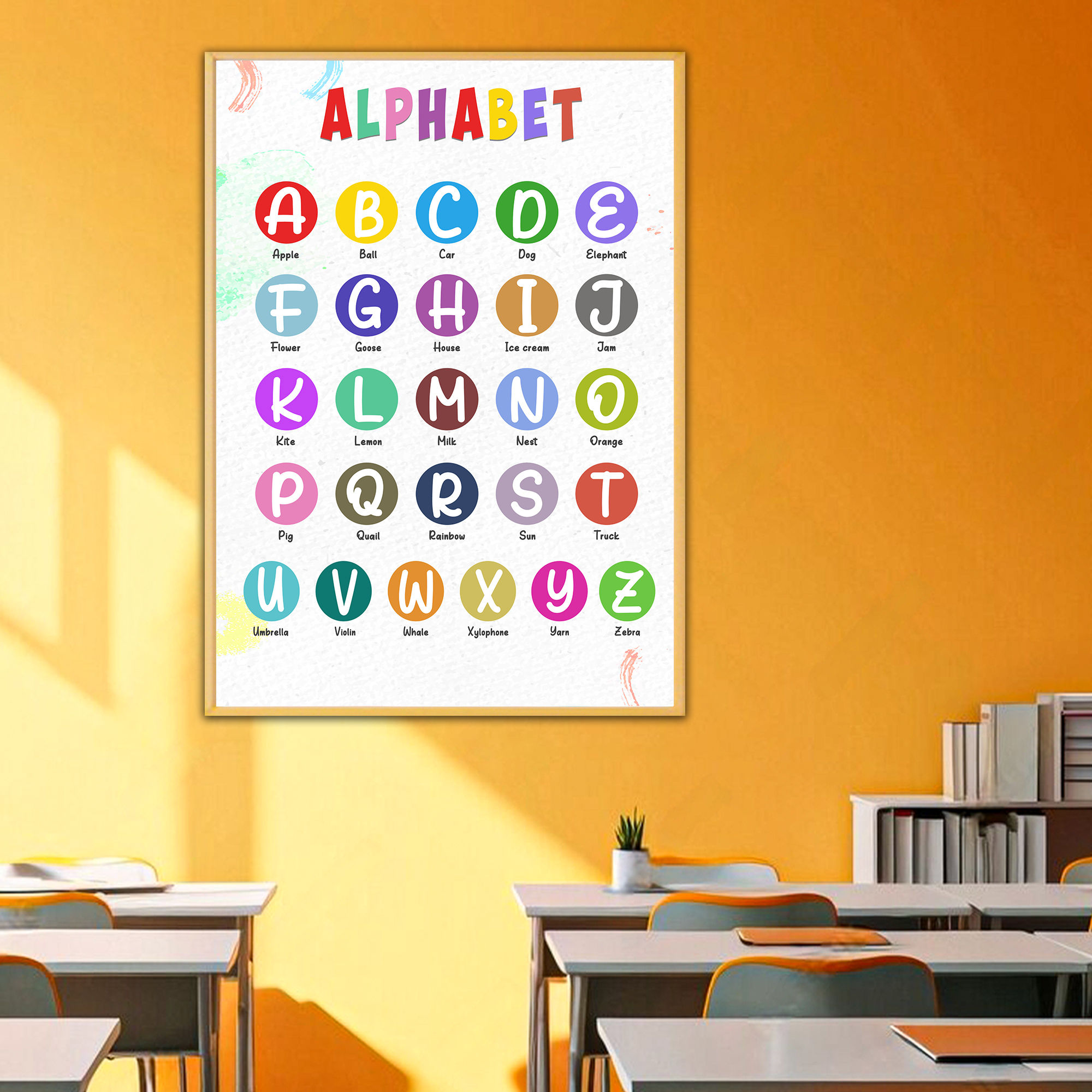 Alphabet Learning Poster for Kids