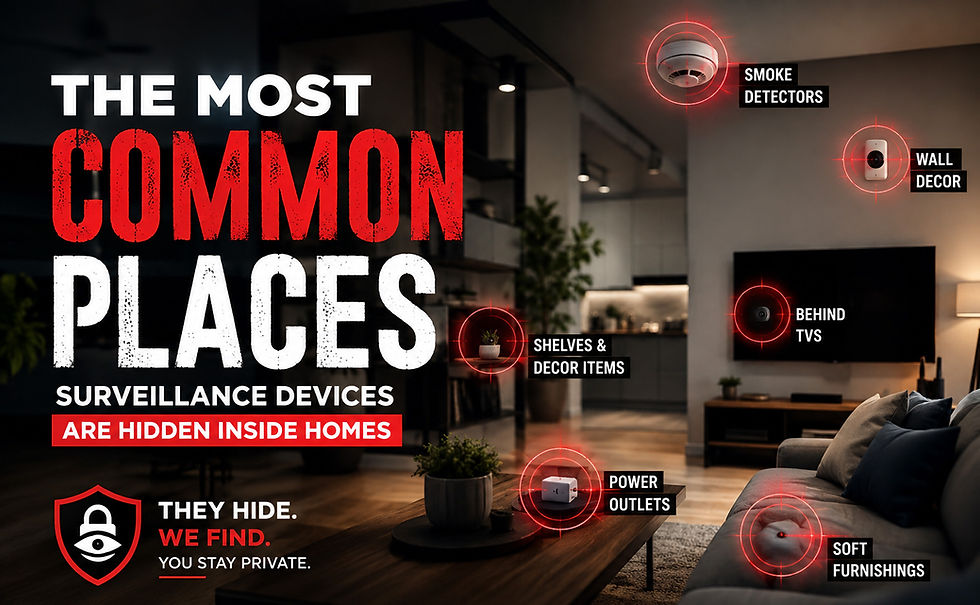 The Most Common Places Surveillance Devices Are Hidden Inside Homes