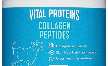 Vital Proteins Collagen Peptides Powder is loaded up with collagen peptides powder, vitamin C and hyaluronic acid.-Pharmacy⁹