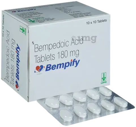 Bempify Tablet (Bempedoic acid) is a prescription medicine that contains, clinically proven to lower LDL -Pharmacy⁹