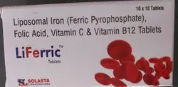Liferric Tablet contains a combination of folic acid, vitamin C, vitamin B12. It helps promote optimal health-Pharmacy⁹