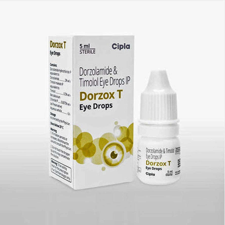 Dorzox T Eye Drop is a combination of two medicines used in the treatment of glaucoma and ocular hypertension-Pharmacy⁹