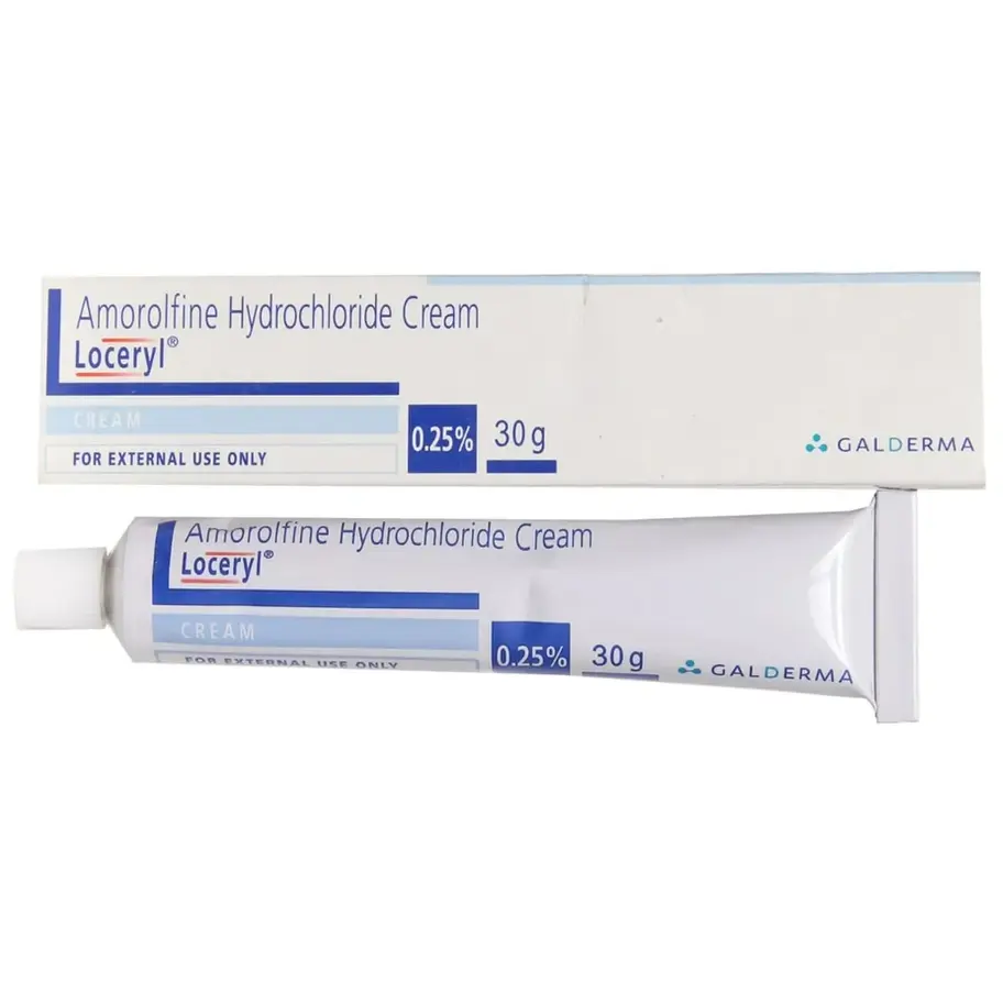 Loceryl Cream (Amorolfine) is an antifungal medication. It is used for treating fungal infections of the nails-Pharmacy⁹