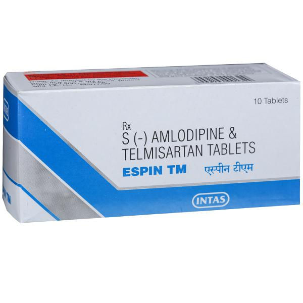 Espin TM Tablet(S-Amlodipine/Telmisartan), containing the powerful combination of S-Amlodipine and Telmisartan-Pharmacy⁹