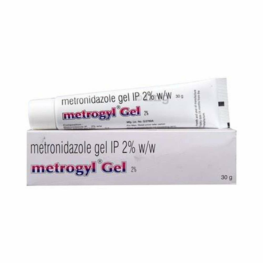 Metrogyl Gel is an antibiotic used to treat acne and some skin infections. It helps to reduce the number of pimples-Pharmacy⁹