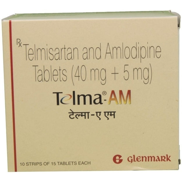 Telma-AM Tablet (Telmisartan/Amlodipine) is a combination medication used to treat high blood pressure-Pharmacy⁹