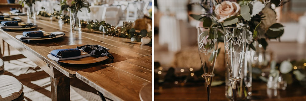 Michigan barn wedding rustic decor details