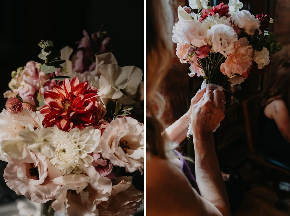 Fall flowers for bridal bouquet. Detroit wedding photography by Nicole Leanne Photography