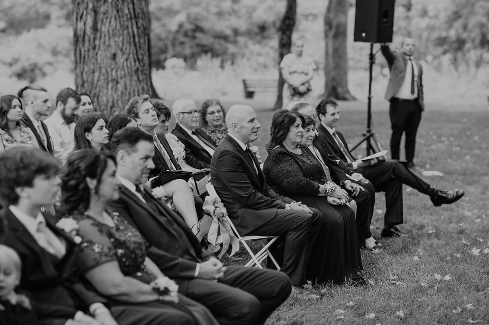 Wedding ceremony at Van Hoosen Farm in Metro Detroit. Detroit Wedding Photography by Nicole Leanne Photography