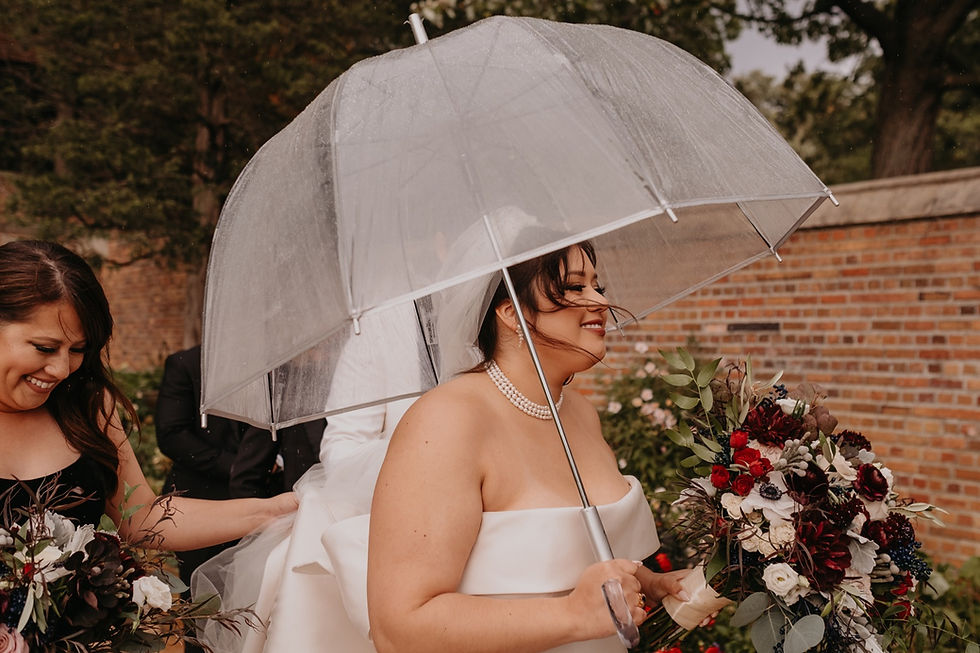 Rainy wedding day in Metro Detroit. Detroit wedding photography by Nicole Leanne Photography