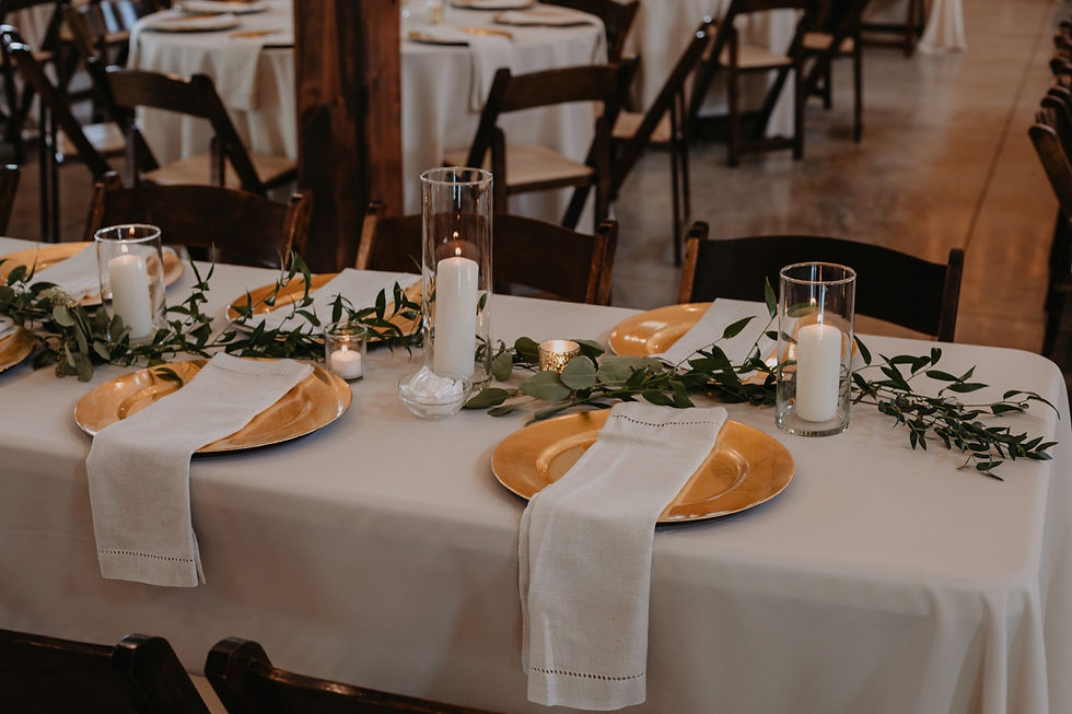 Wedding place setting at barn wedding in Goodrich Michigan. Metro Detroit wedding photography by Nicole Leanne Photography