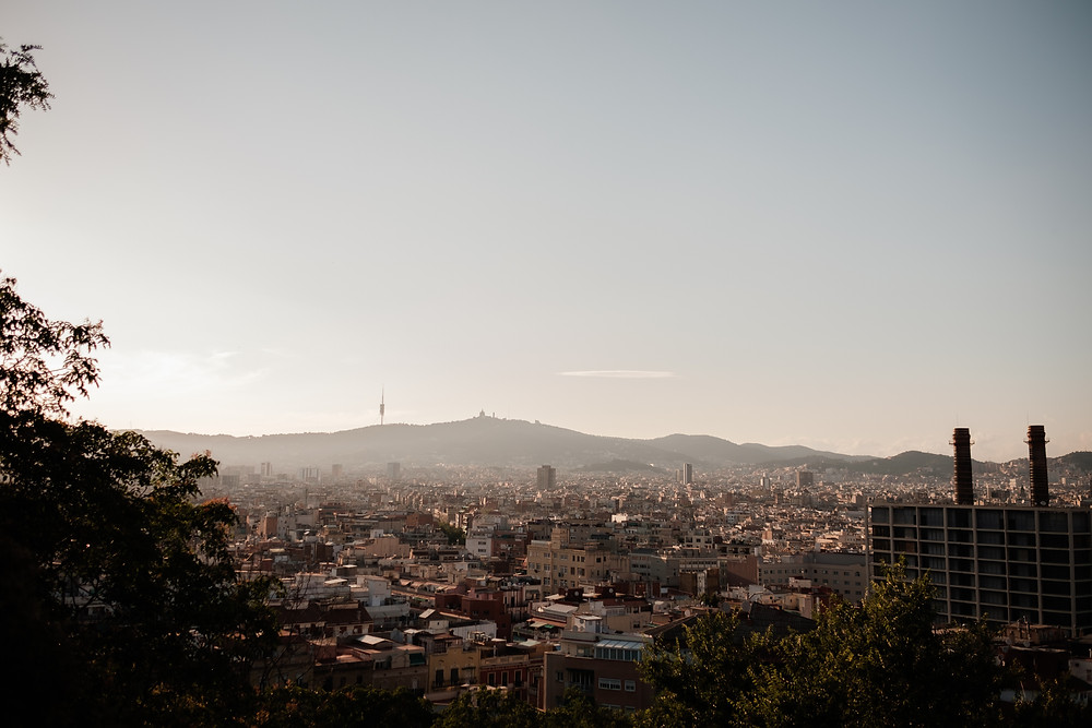 looking over the city, Barcelona