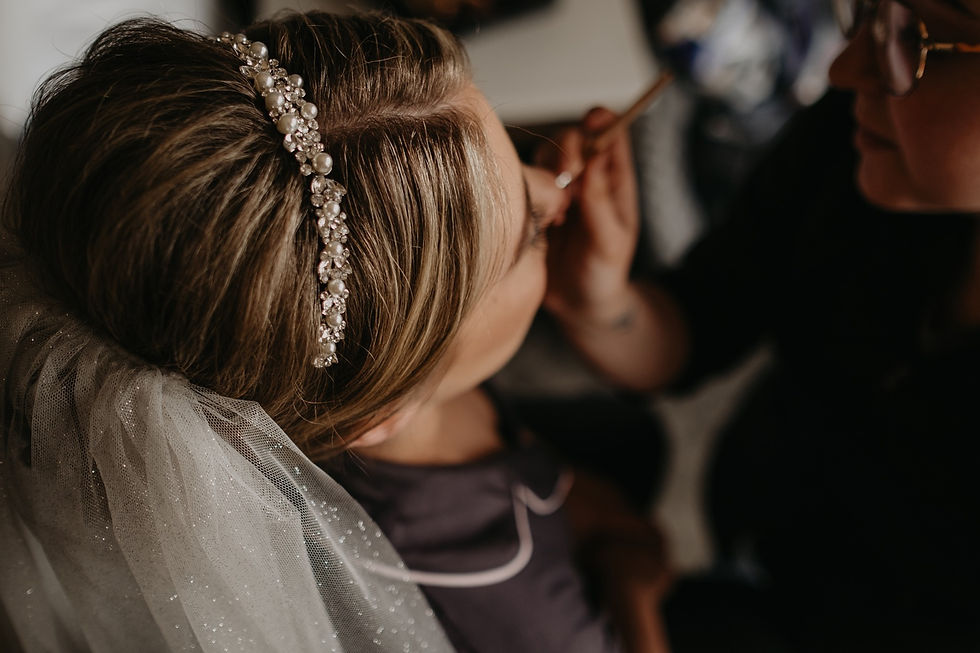 Wedding makeup in Metro Detroit. Metro Detroit wedding photography by Nicole Leanne Photography