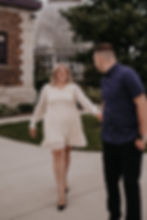 Engagement photos at Belle Isle in Detroit. Photographed by Nicole Leanne Photography.