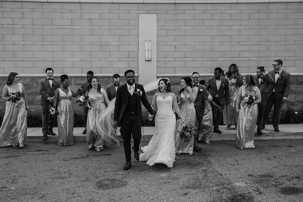 Detroit wedding party candid photography by Nicole Leanne Photography.
