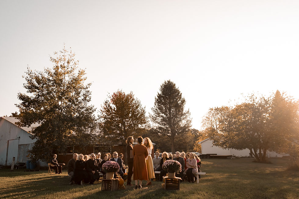 Backyard wedding in Metro Detroit. Photographed by Nicole Leanne Photography.