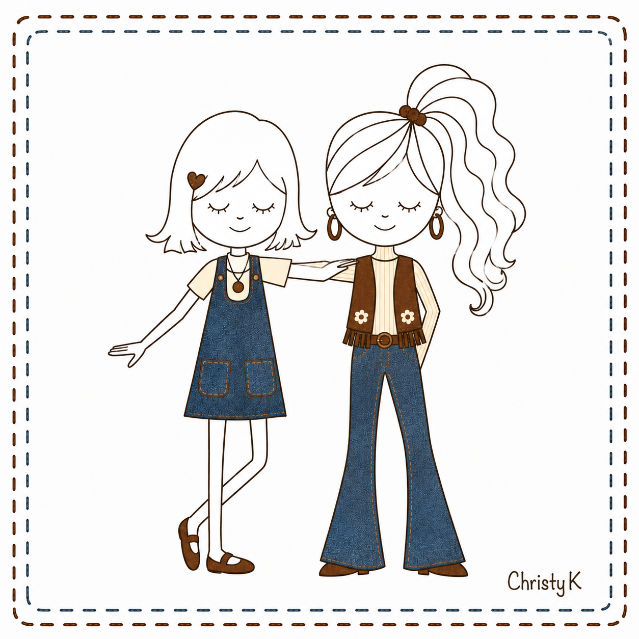 Besties (Seventies Denim) Mini