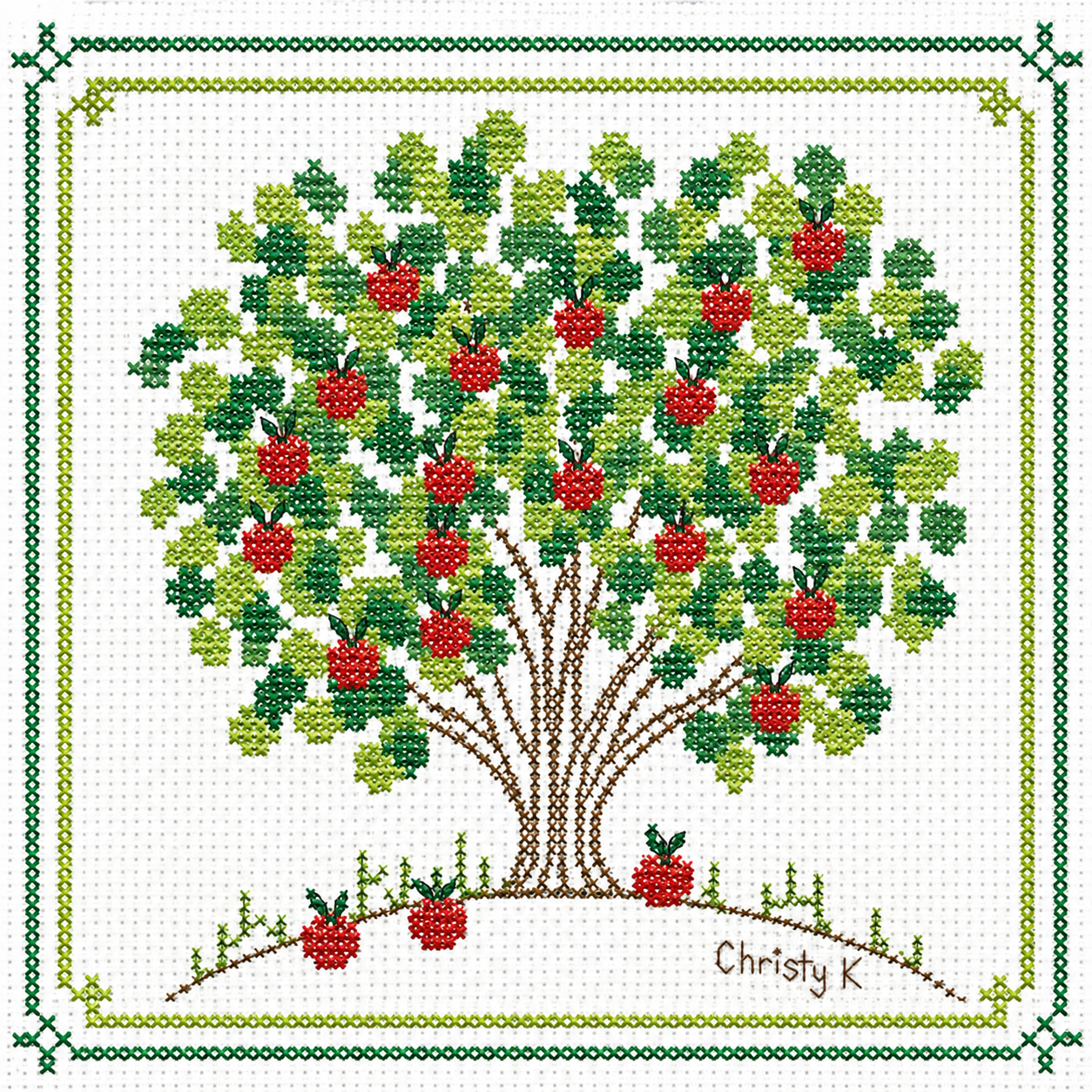 Apple Tree Cross Stitch (Mini)