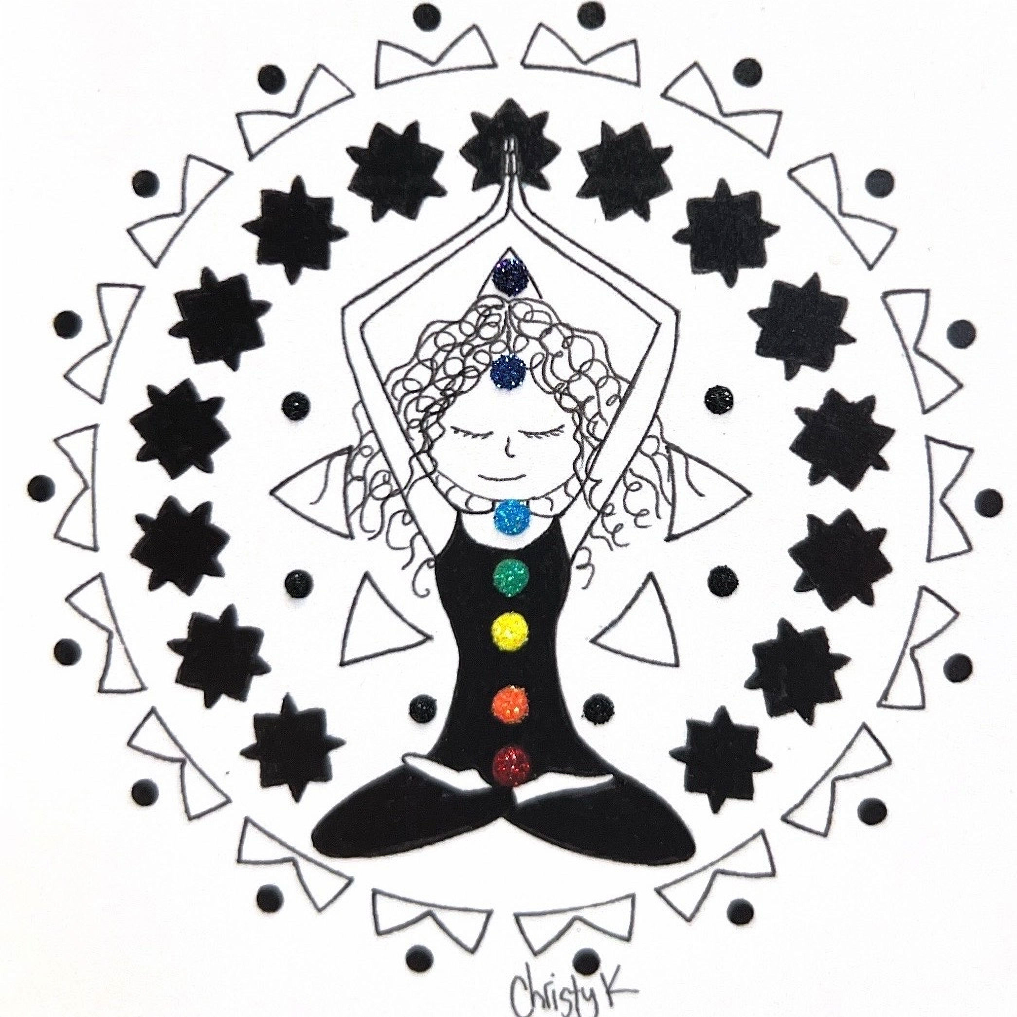 Chakra Girl, Easy Pose