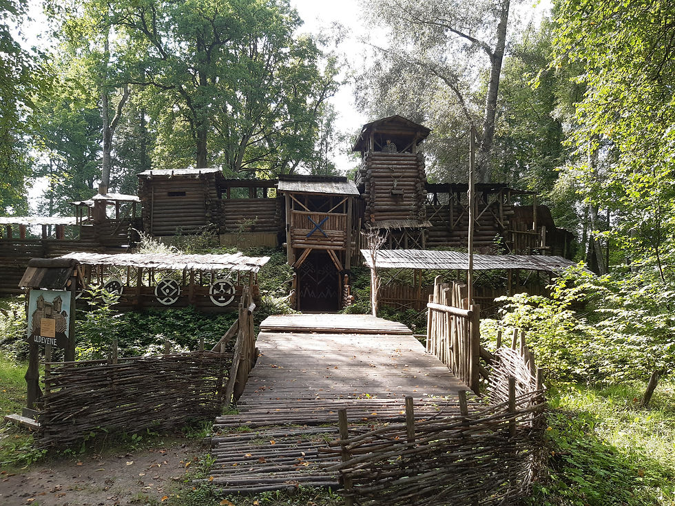 Reconstruction of a Livonian pagan wooden fort