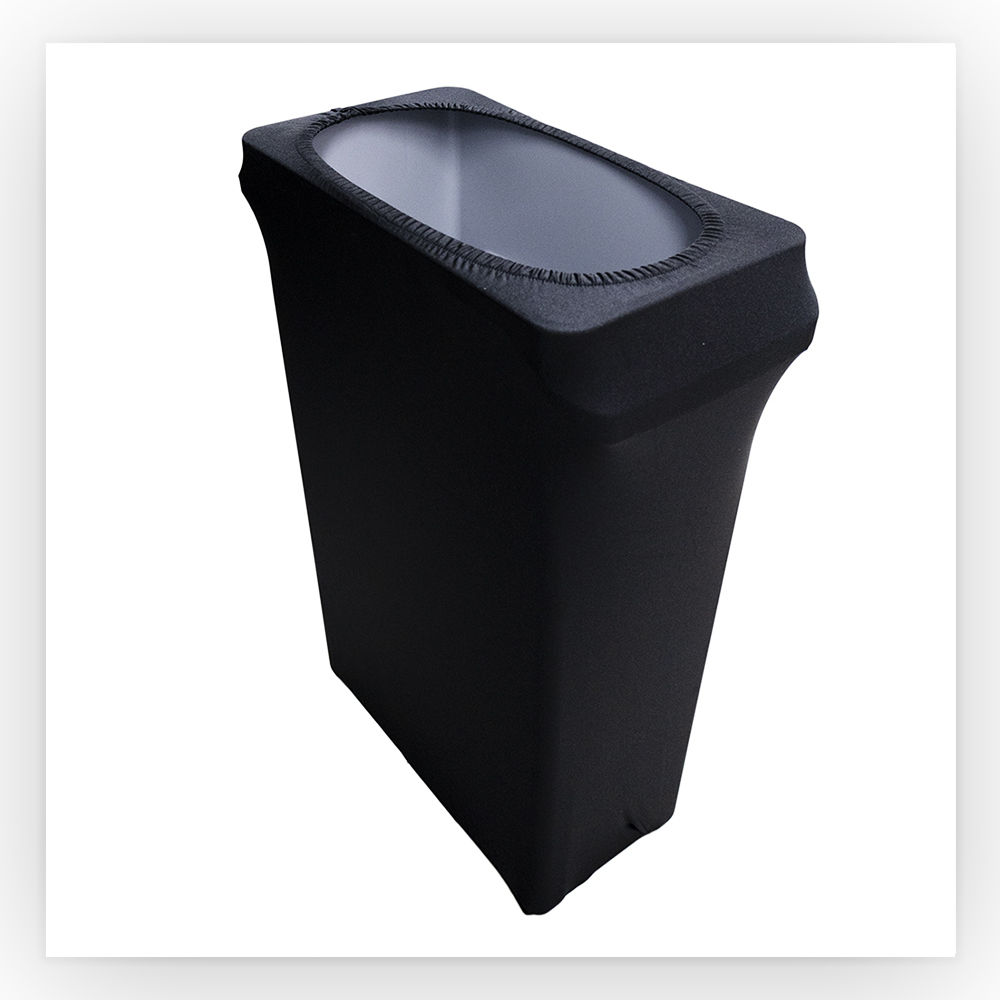 Slim Jim Stretch Spandex Trash Can Cover, 23 Gallons Black