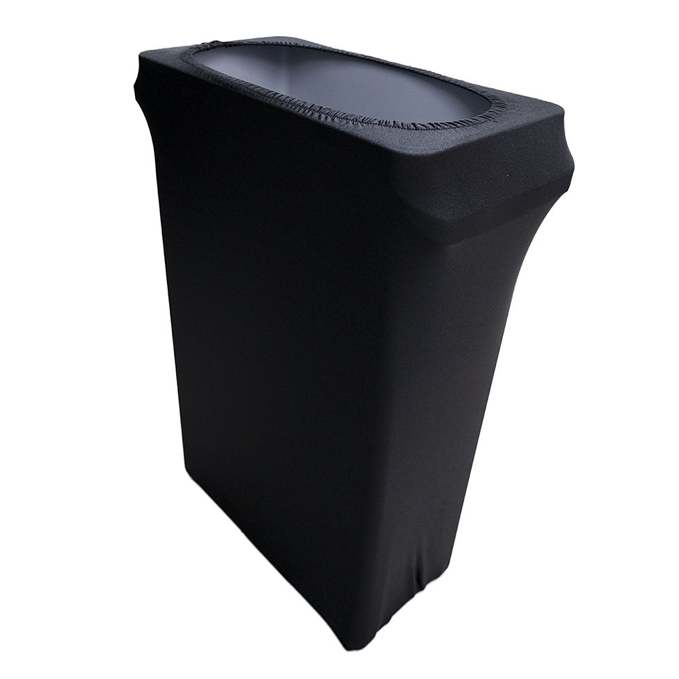 Thumbnail: Slim Jim Stretch Spandex Trash Can Cover, 23 Gallons Black