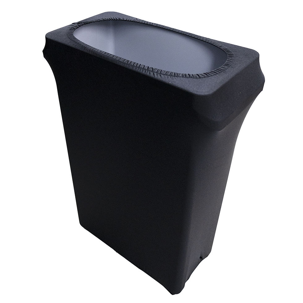 Thumbnail: Slim Jim Stretch Spandex Trash Can Cover, 23 Gallons Black