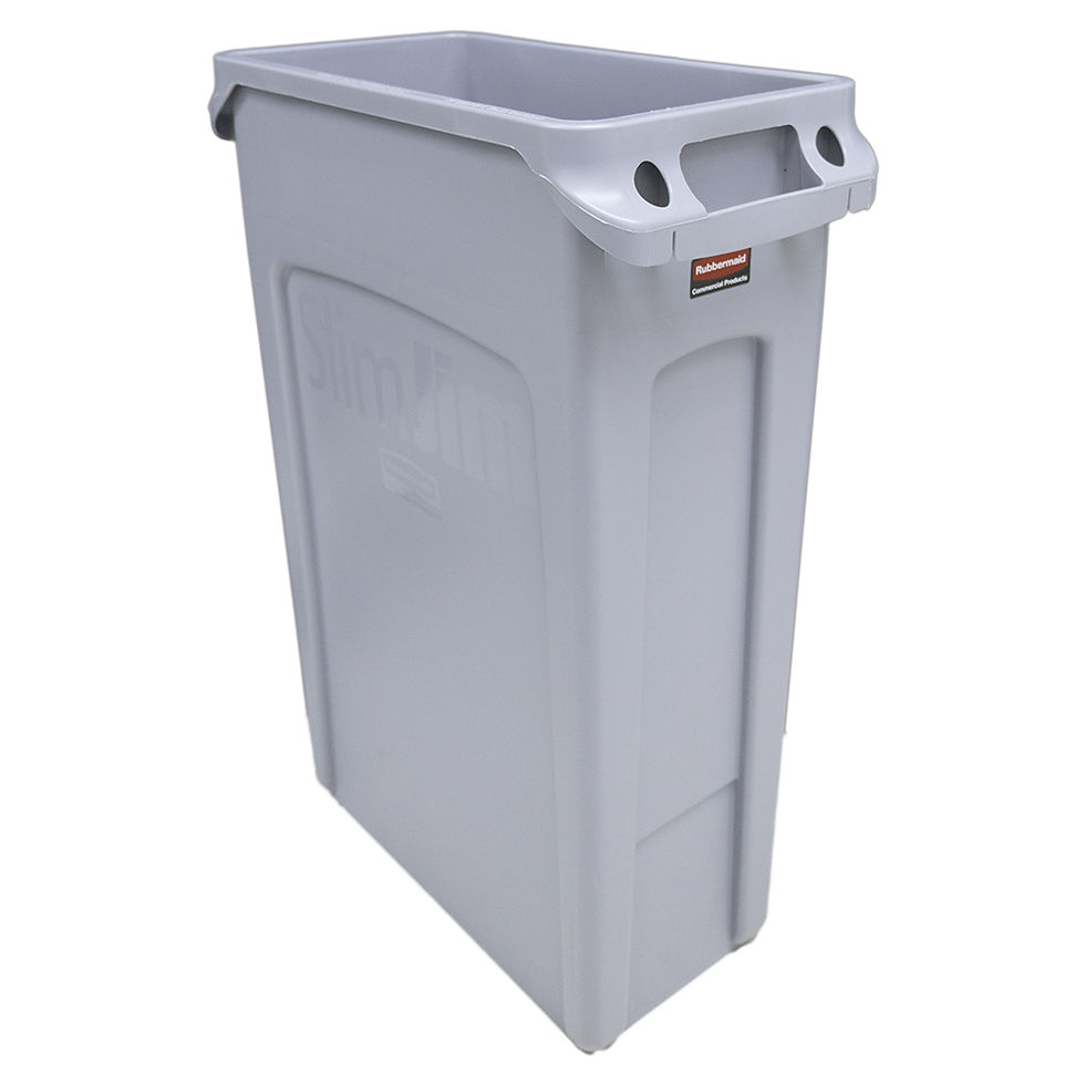Thumbnail: Slim Jim Stretch Spandex Trash Can Cover, 23 Gallons Black