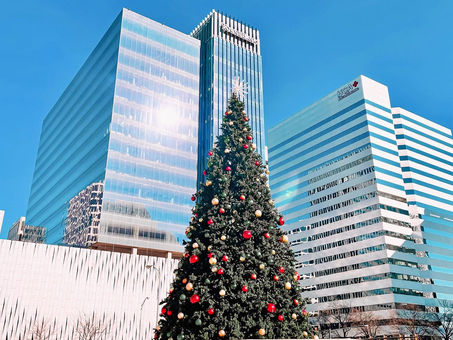 Kanawha Plaza At Christmas