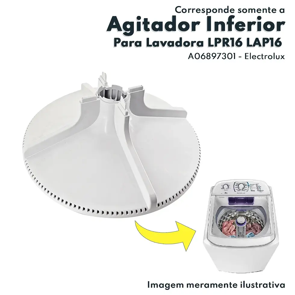 Miniatura: Agitador Inferior Lavadora Electrolux Lap16 Lpr16 Original