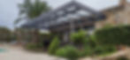 Pergola aus Stahl mit Glasdach