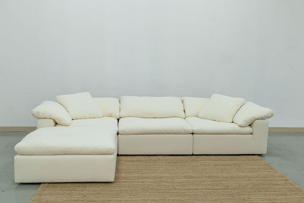 Cloud feather & Linen sofa in dubai
