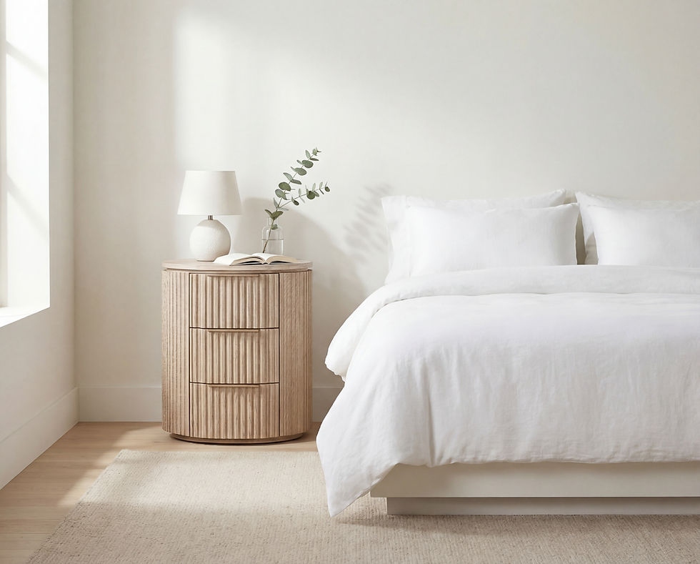 Maren Oak Nightstand in Dubai